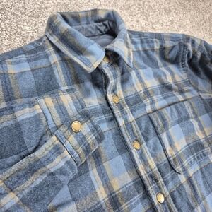 Pendleton Quilted Reversible Canvas Jacket Men's Medium Virgin Wool Plaid